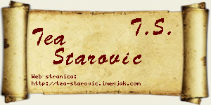 Tea Starović vizit kartica